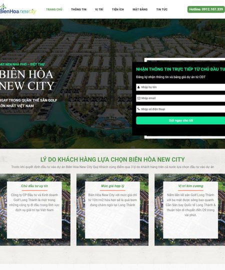 Mẫu web bất động sản 14