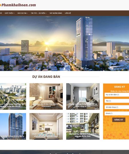 Mẫu web bất động sản 7