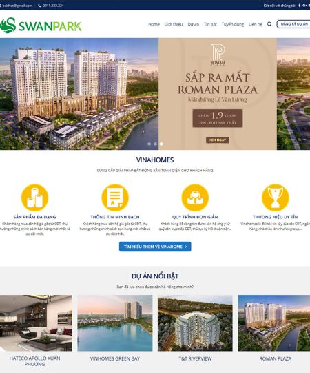 Mẫu web BĐS 09