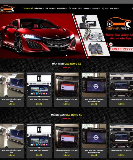 Web đồ chơi xe