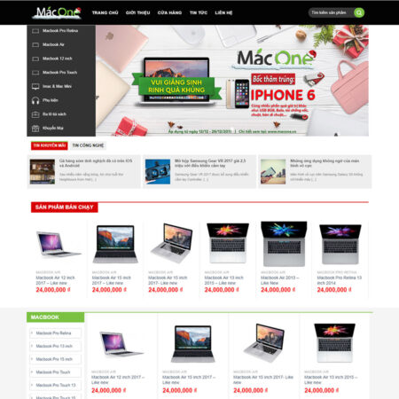 Web bán laptop