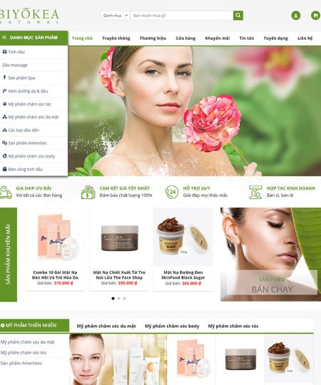 Web bán mỹ phẩm đẹp