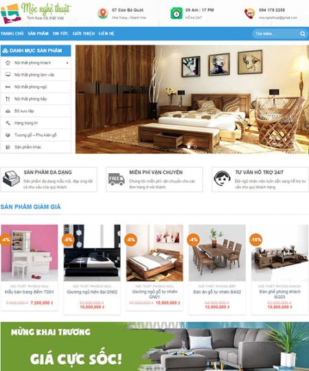 Web bán nội thất