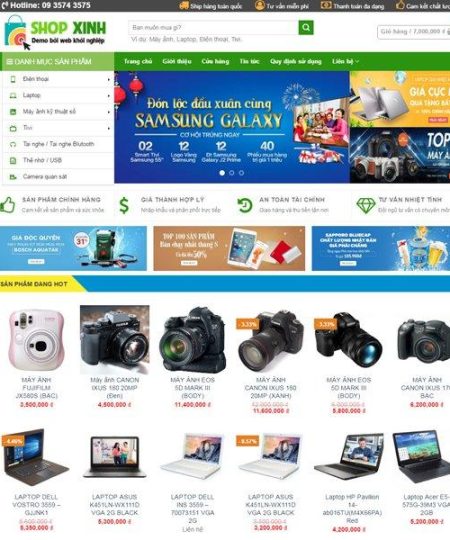 Web bán điện thoại