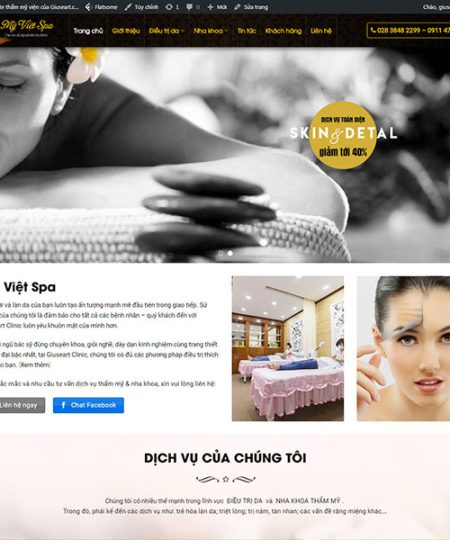 Web trung tâm Spa