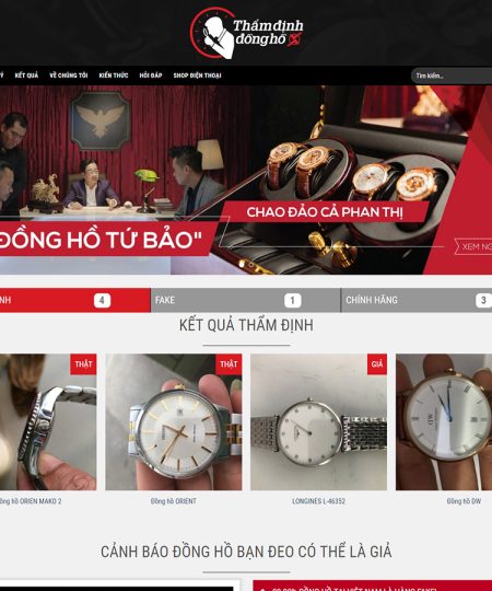 Web thẩm định sản phẩm
