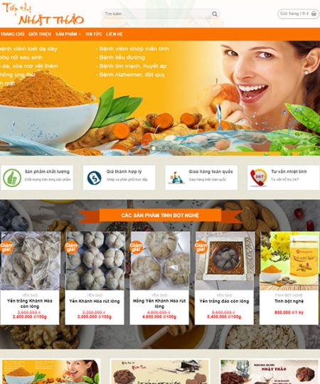 Web bán yến sào