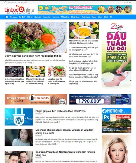 Mẫu website tin tức 01