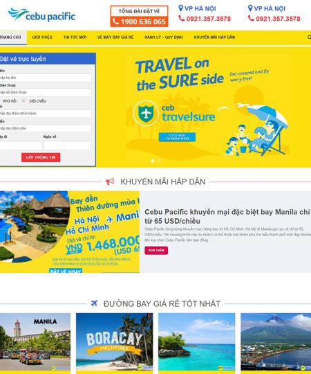 Web bán vé máy bay