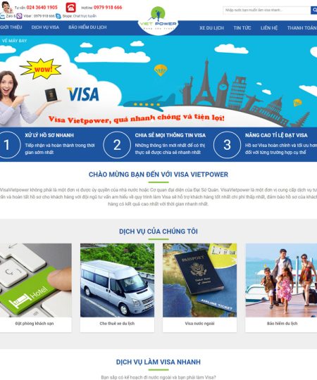 Web dịch vụ visa