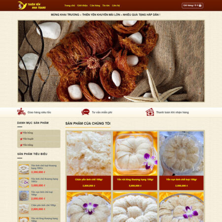 Web yến sào V2