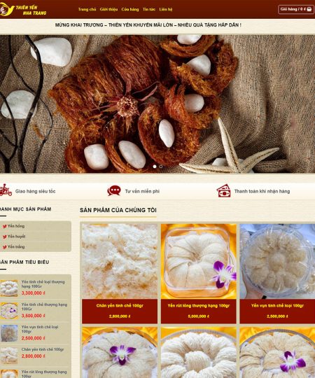 Web yến sào V2