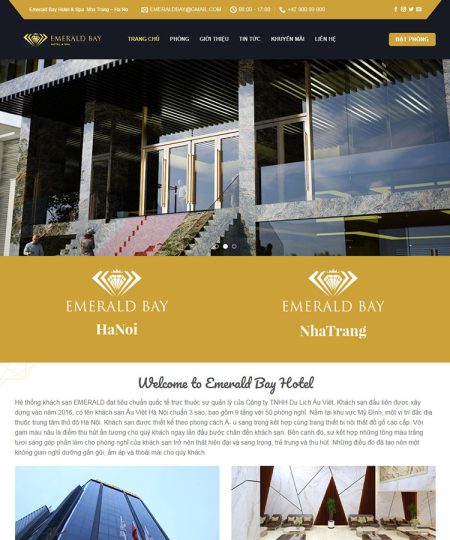 Mẫu web khách sạn 01