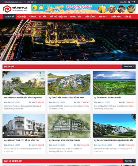 Mẫu Web bất động sản 25