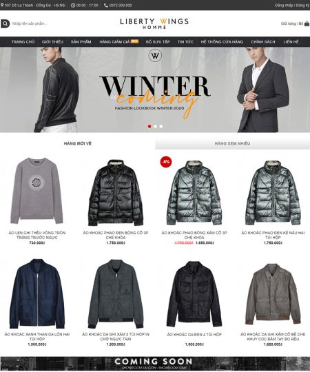 Theme wordpress flatsome thời trang 03