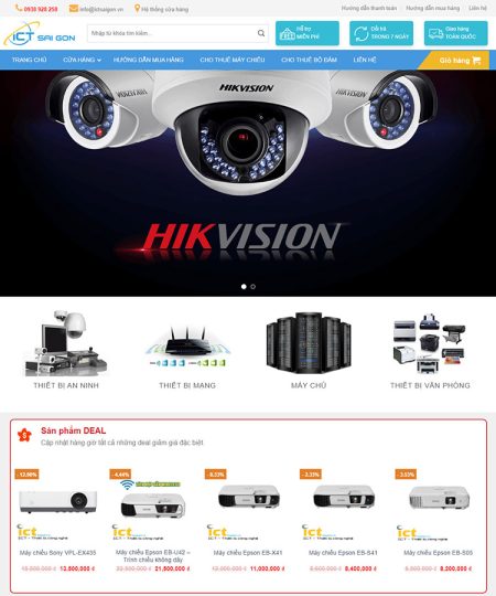 Theme wordpress flatsome bán camera 02