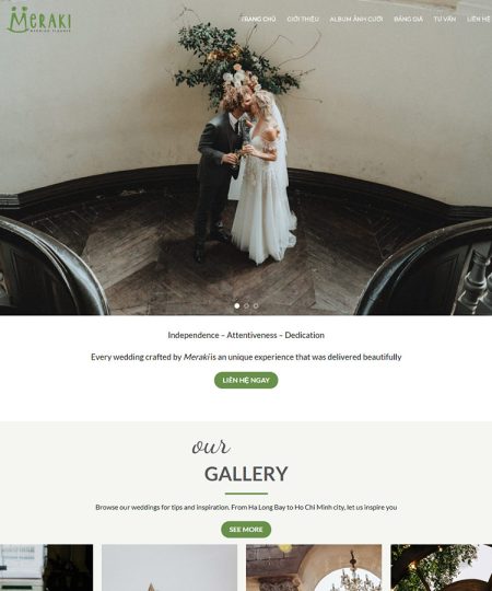 Theme wordpress studio ảnh cưới