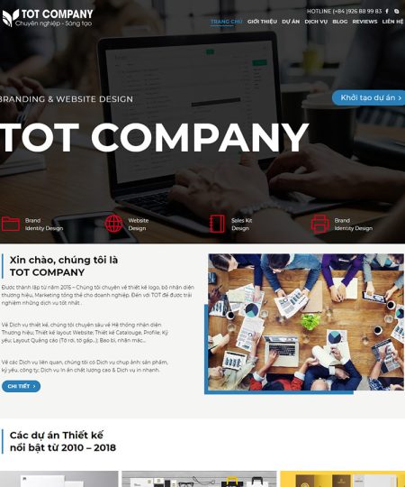 Theme wordpress công ty thiết kế