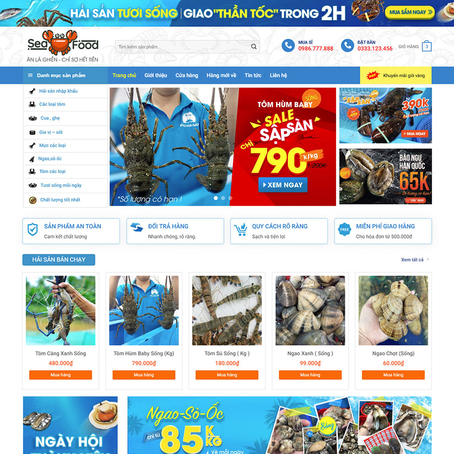 Mẫu Web chuẩn SEO haisan
