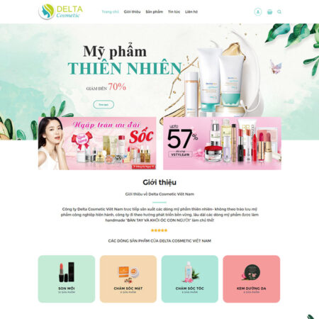 Mẫu web chuẩn SEO mypham10