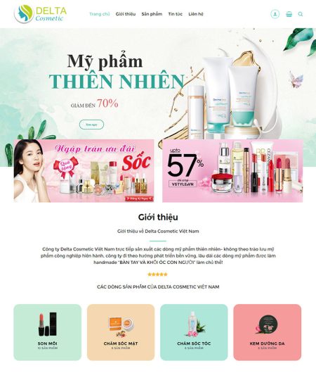 Mẫu web chuẩn SEO mypham10