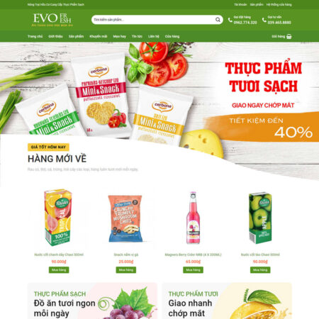 Mẫu web chuẩn SEO thucpham2