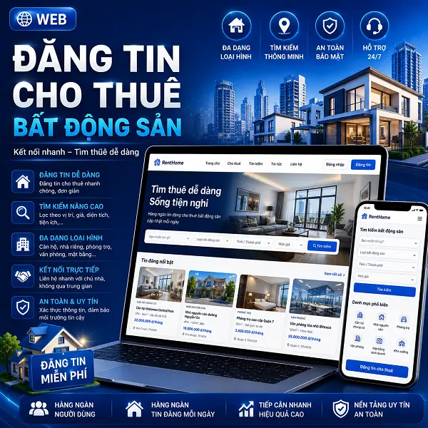 Web đăng tin bất động sản cho thuê