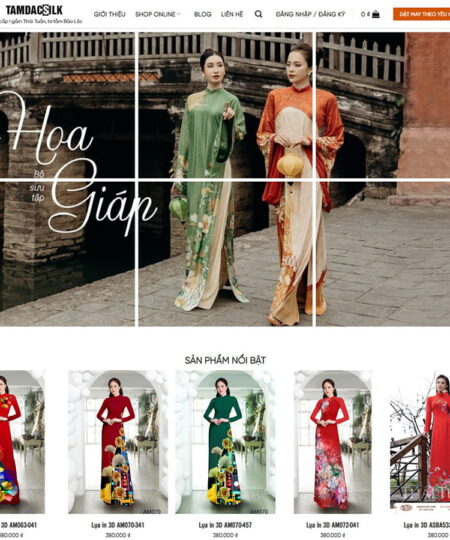 Theme wordpress bán áo dài