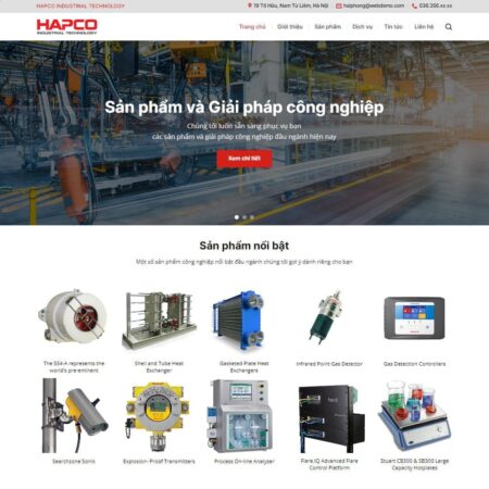 Theme wordpress bán máy công nghiệp, thiết bị công nghiệp