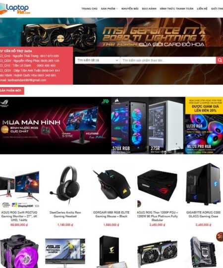 Theme wordpress bán máy tính đơn giản