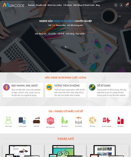 Theme wordpress dịch vụ mua bán code
