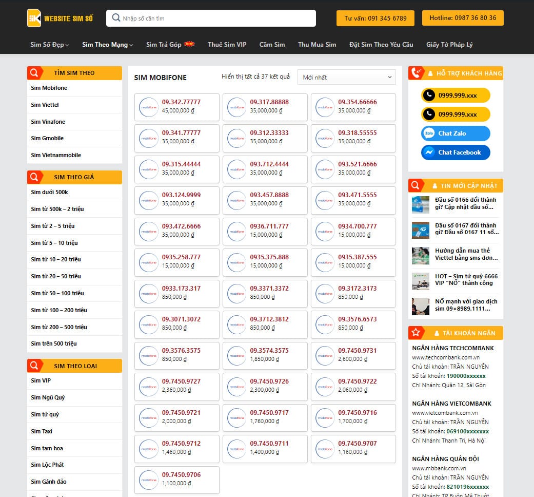 Theme wordpress sim số 02 - Ảnh 3