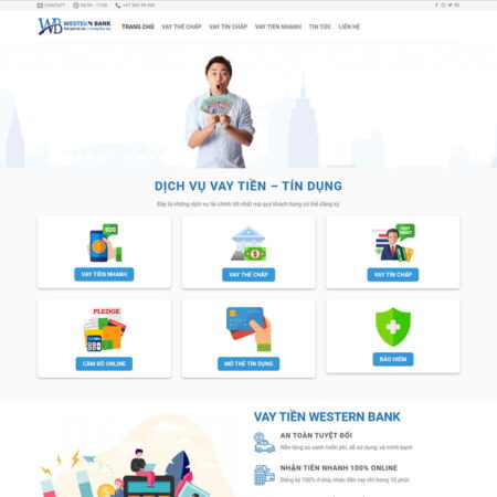 Theme wordpress dịch vụ tài chính 01