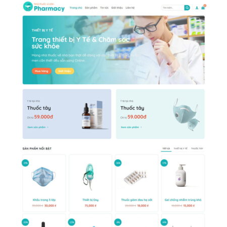 Alternative view of Theme wordpress bán thiết bị y tế