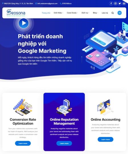 Theme wordpress dịch vụ agency 01