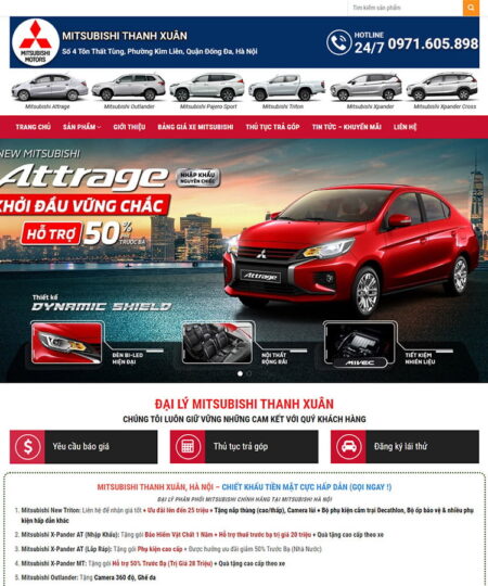Theme wordpress bán xe