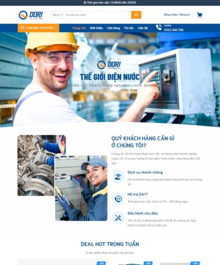 Theme wordpress bán điện máy 03