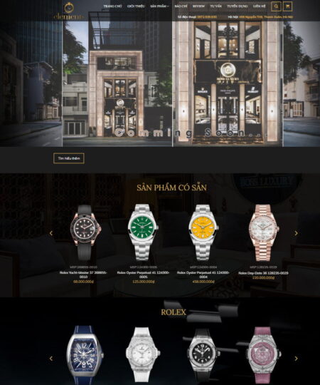 Theme wordpress bán đồng hồ 03