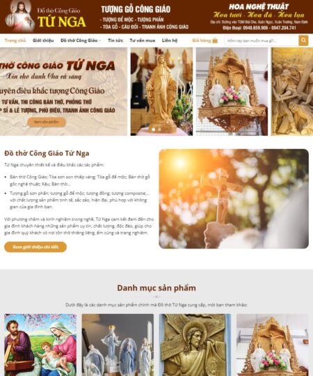 Theme wordpress đồ thờ công giáo