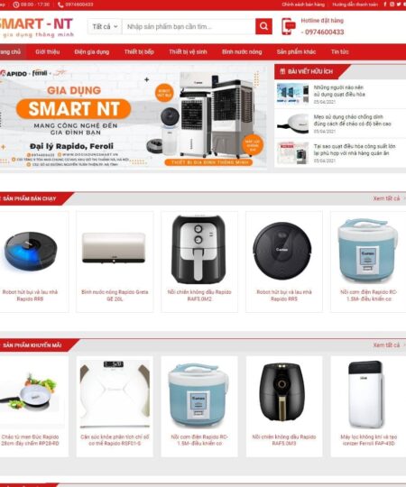 Theme wordpress bán đồ gia dụng 01