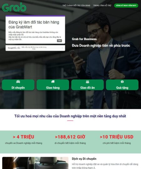 Theme wordpress landing page grab