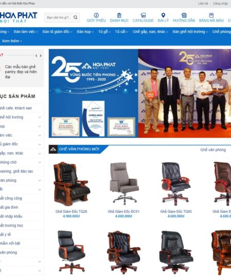 Theme wordpress đồ nội thất Hòa Phát