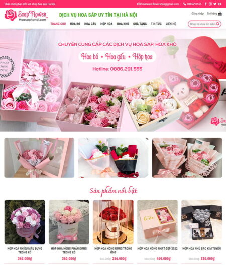 Theme wordpress bán hoa tươi 02