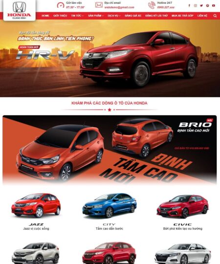 Theme wordpress honda ô tô 02