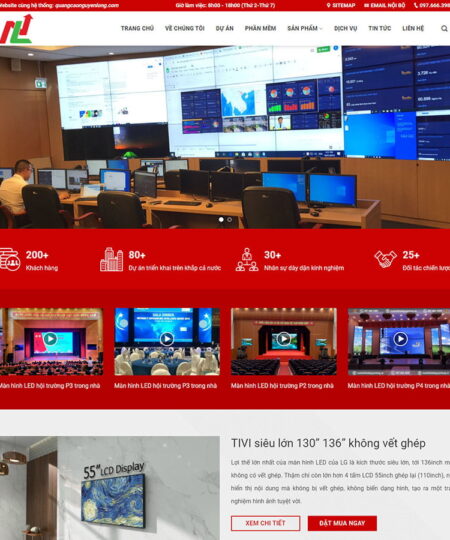 Theme wordpress bán màn hình led