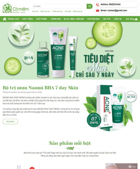 Theme wordpress mỹ phẩm 12