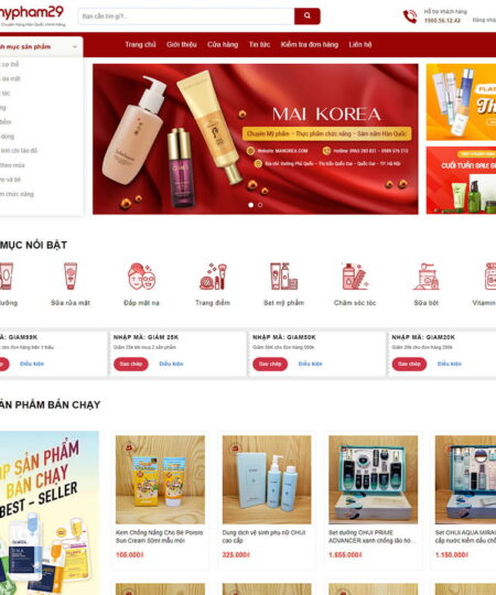Theme wordpress mỹ phẩm 17