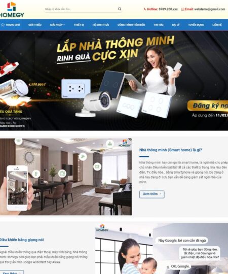Theme wordpress nhà thông minh, smarthome