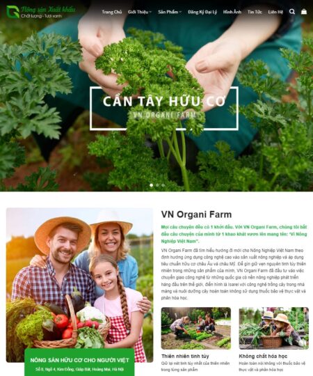 Theme wordpress nông sản 02