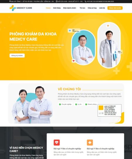 Theme wordpress phòng khám 02